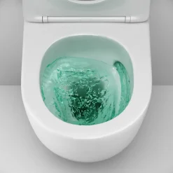 AM.PM Toiletset Like Wit - Wandcloset - Inbouwreservoir - Bedieningsplaat (rond, Chroom)