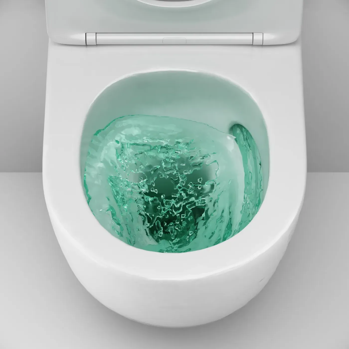 AM.PM Toiletset Like Wit - Wandcloset - Inbouwreservoir - Bedieningsplaat (rond, Chroom)