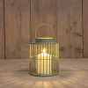 Anna Collection Buitenlamp Met Kaars - Groen - 15 X 18 Cm - Tuinlamp