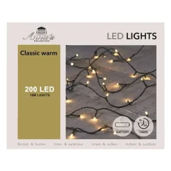 Anna's Collection Kerstverlichting op Batterijen - Timer - 200 LED's - 15 meter - Classic Warm