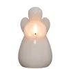 Anna's Collection Led Kaars Engel - Wit - 14 X 8 Cm - Met Timer