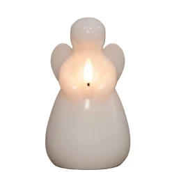 Anna's Collection Led Kaars Engel - Wit - 14 X 8 Cm - Met Timer