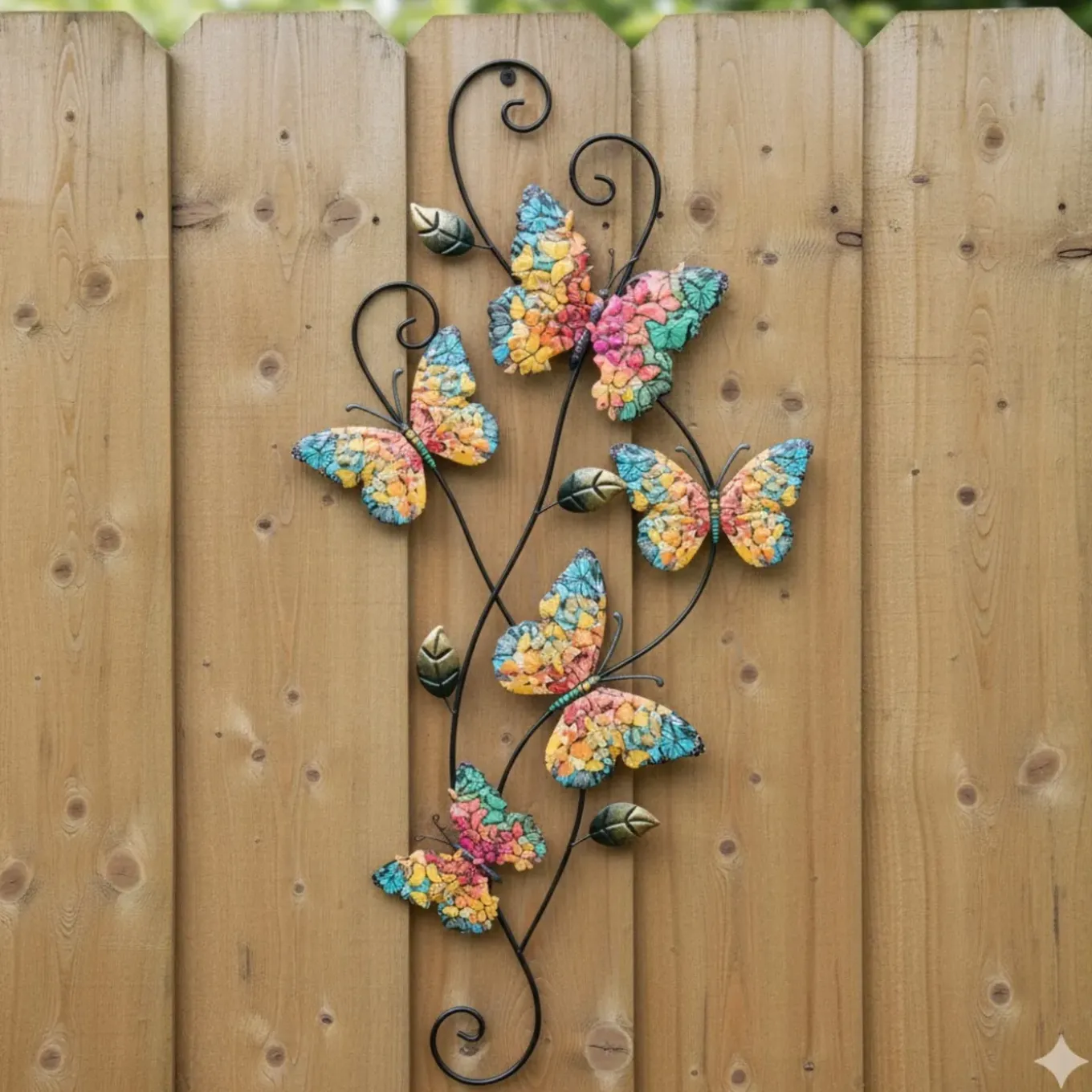 Anna's Collection Tuindecoratie Vlinders - 3d - Gekleurd -68 Cm