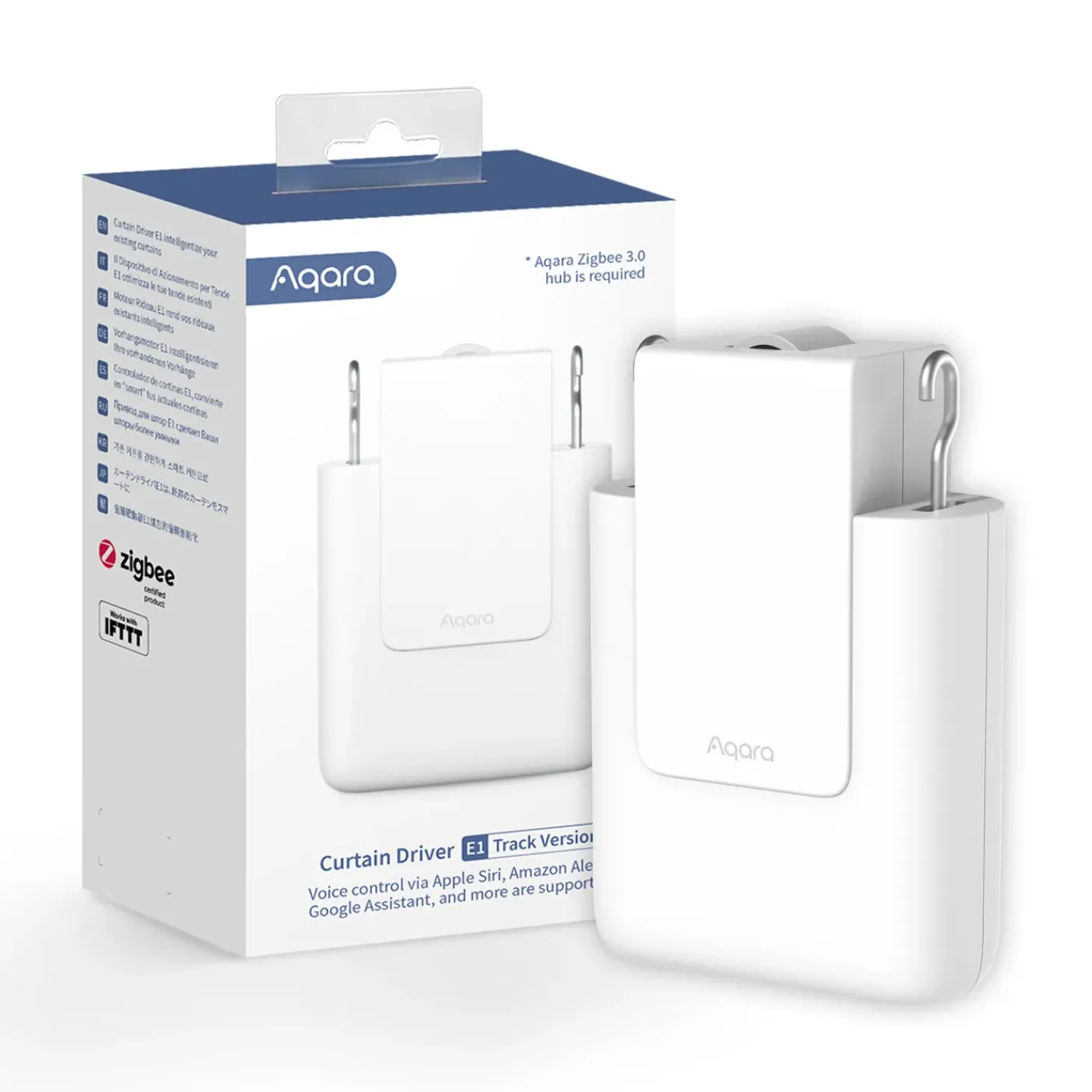 Aqara Gordijnmotor Curtain Driver E1 Track Version - Voor U- en I-rails - Zigbee 3,0 - 6000mAh Batterij