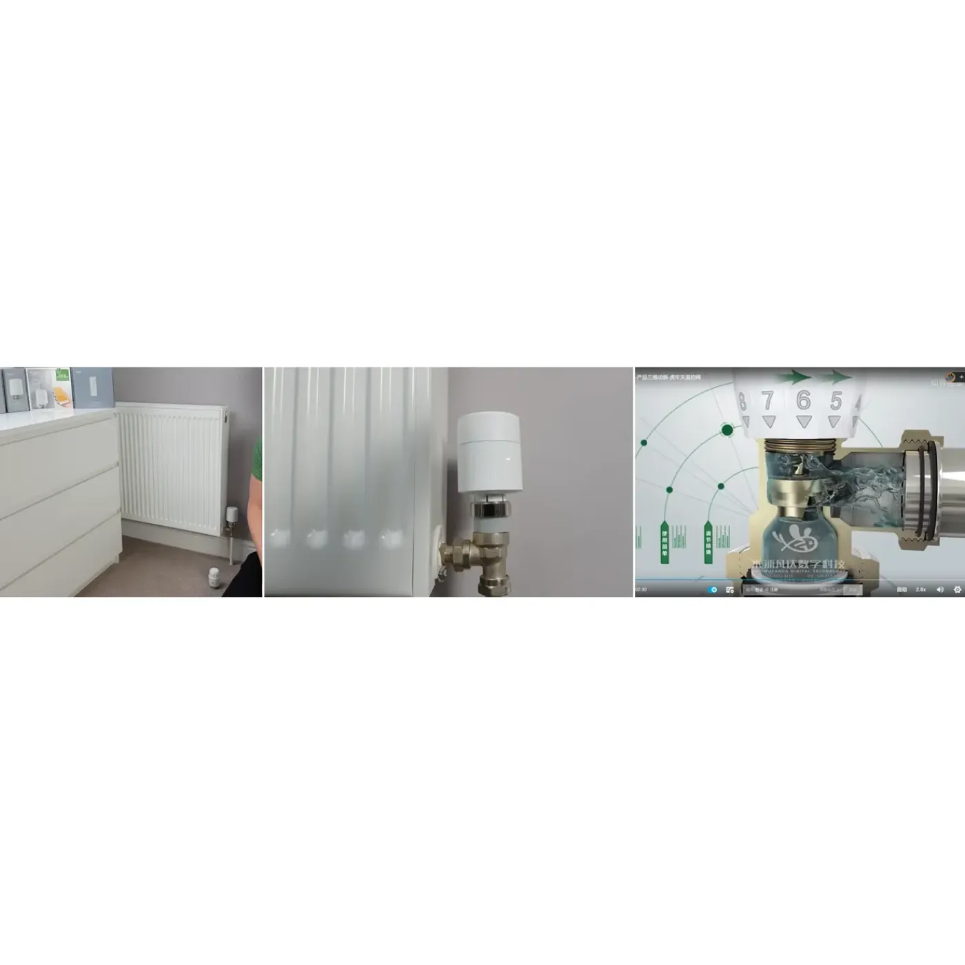 Aqara Radiatorthermostaat W600 - Slim - Thread en Zigbee - Inclusief Ventieladapters