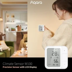 Aqara temperatuur- en vochtigheidssensor Climate Sensor W100 - omgevingssensor - slim