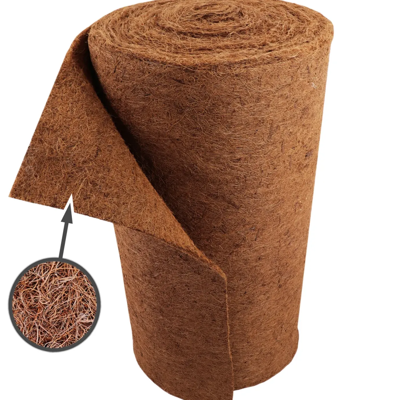 Aquagart Kokosmat 50m Lang 0,50m Breed 800g/m² Kokosmat Winterbescherming Taludmat