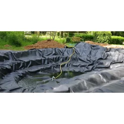 Aquagart Vijverfolie Pvc Folie Voor De Tuinvijver 1,0mm Zwart 4m X 6m