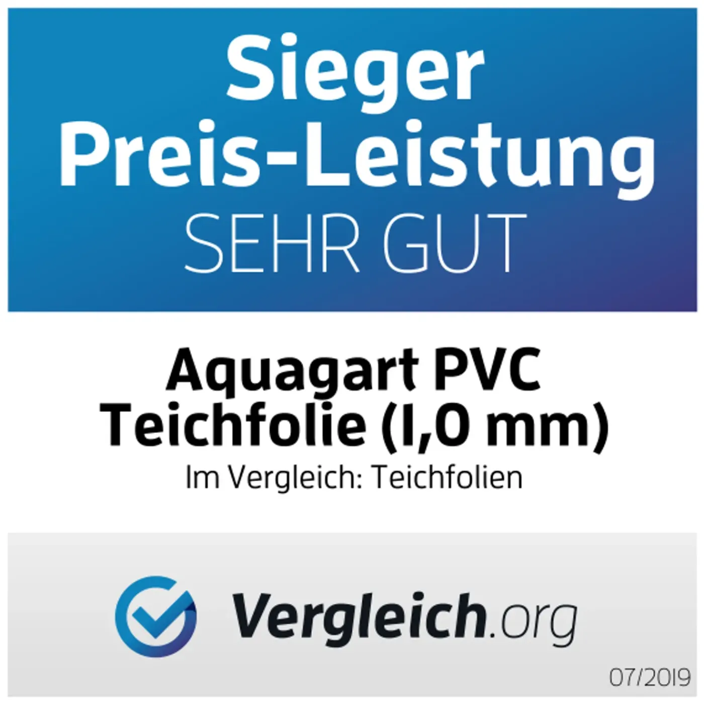 Aquagart Vijverfolie Pvc Folie Voor De Tuinvijver 1,0mm Zwart 4m X 6m