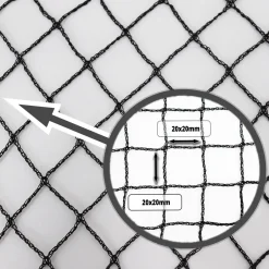 Aquagart Vijvernet 8m X 4m Robuust Zwart Bladbeschermingsnet Vogelbeschermingsnet