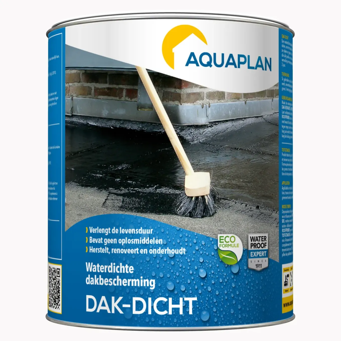 Aquaplan waterdichte dakbescherming Dak-Dicht zwart 1kg
