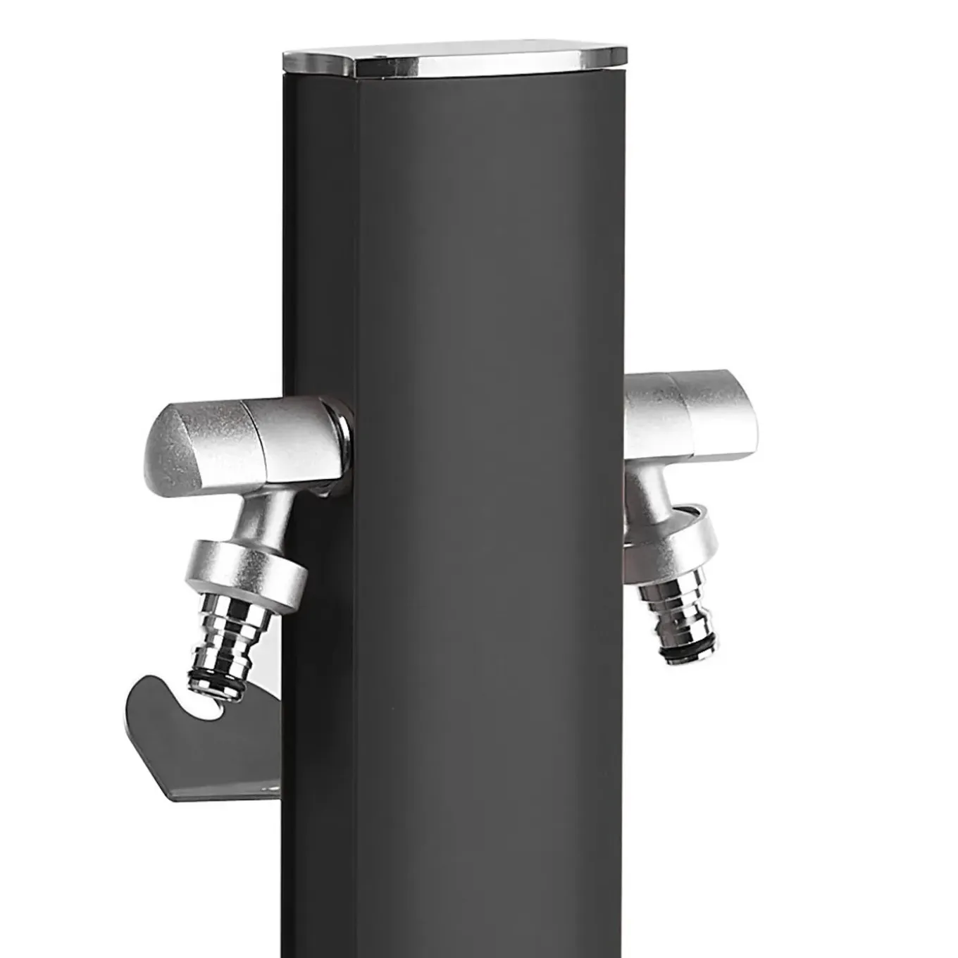 Aquapoint Totem Oval Metal Black 120cm - L 9cm