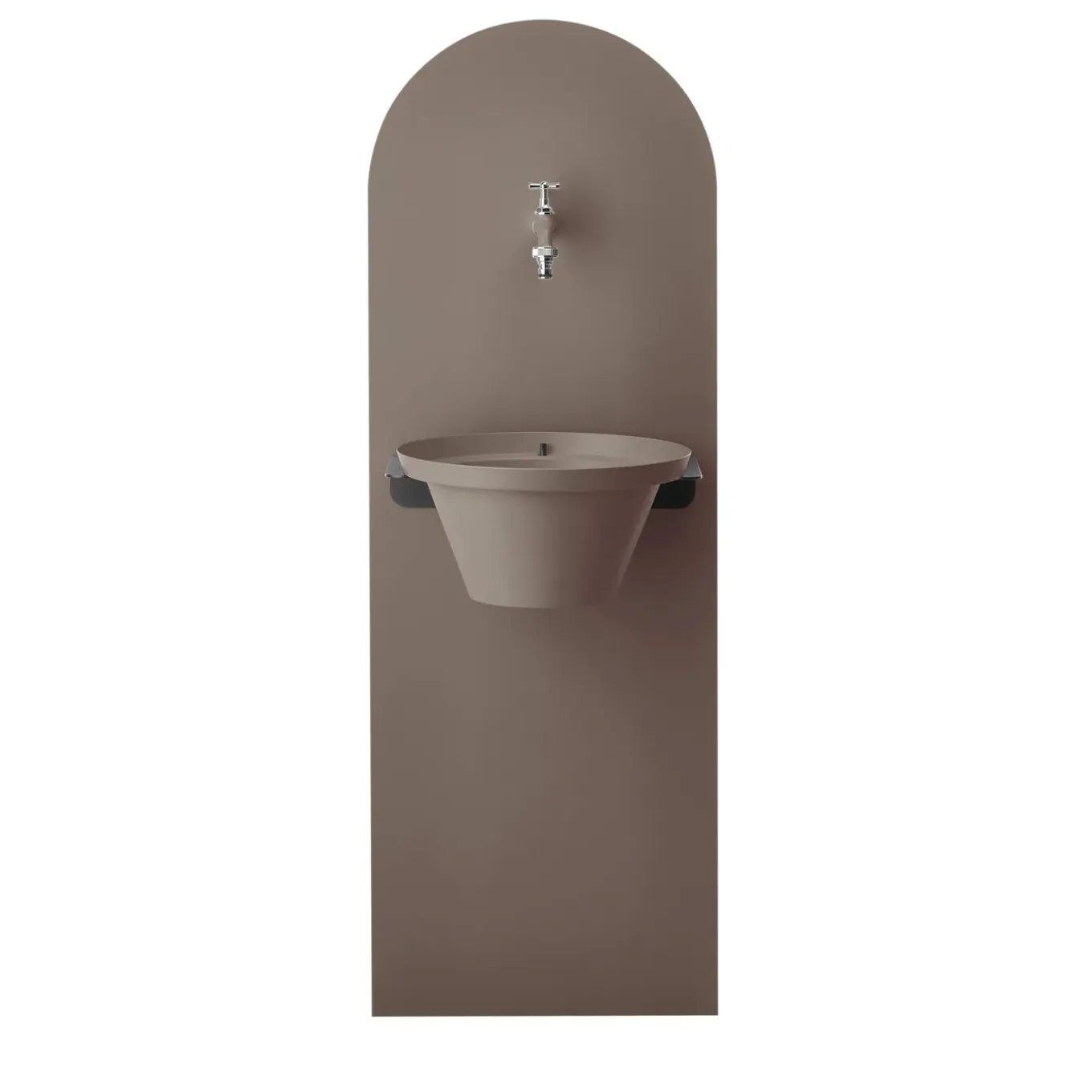 Aquapoint Wall Fountain Dove Grey 116cm