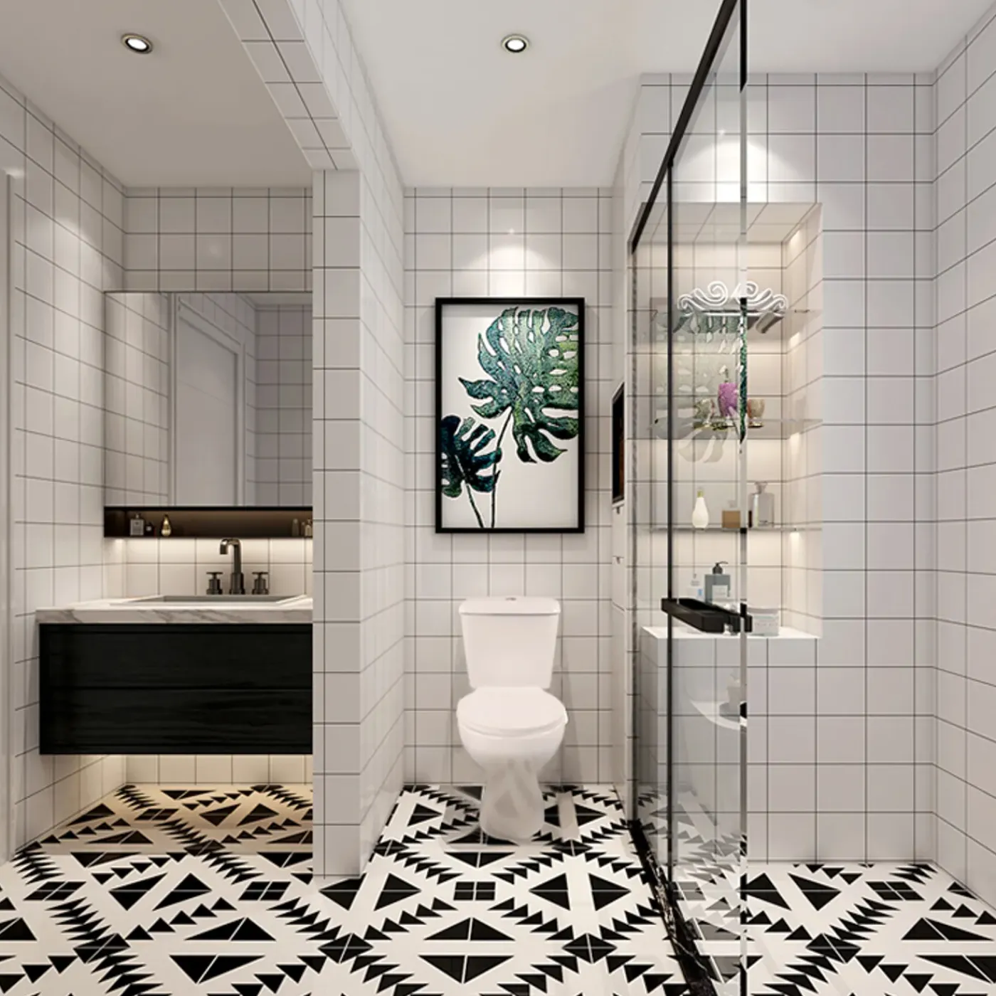 AquaVive – Praxis Eigen Merk Aquavive Avisio Duoblok toilet met randloze toiletpot - wit