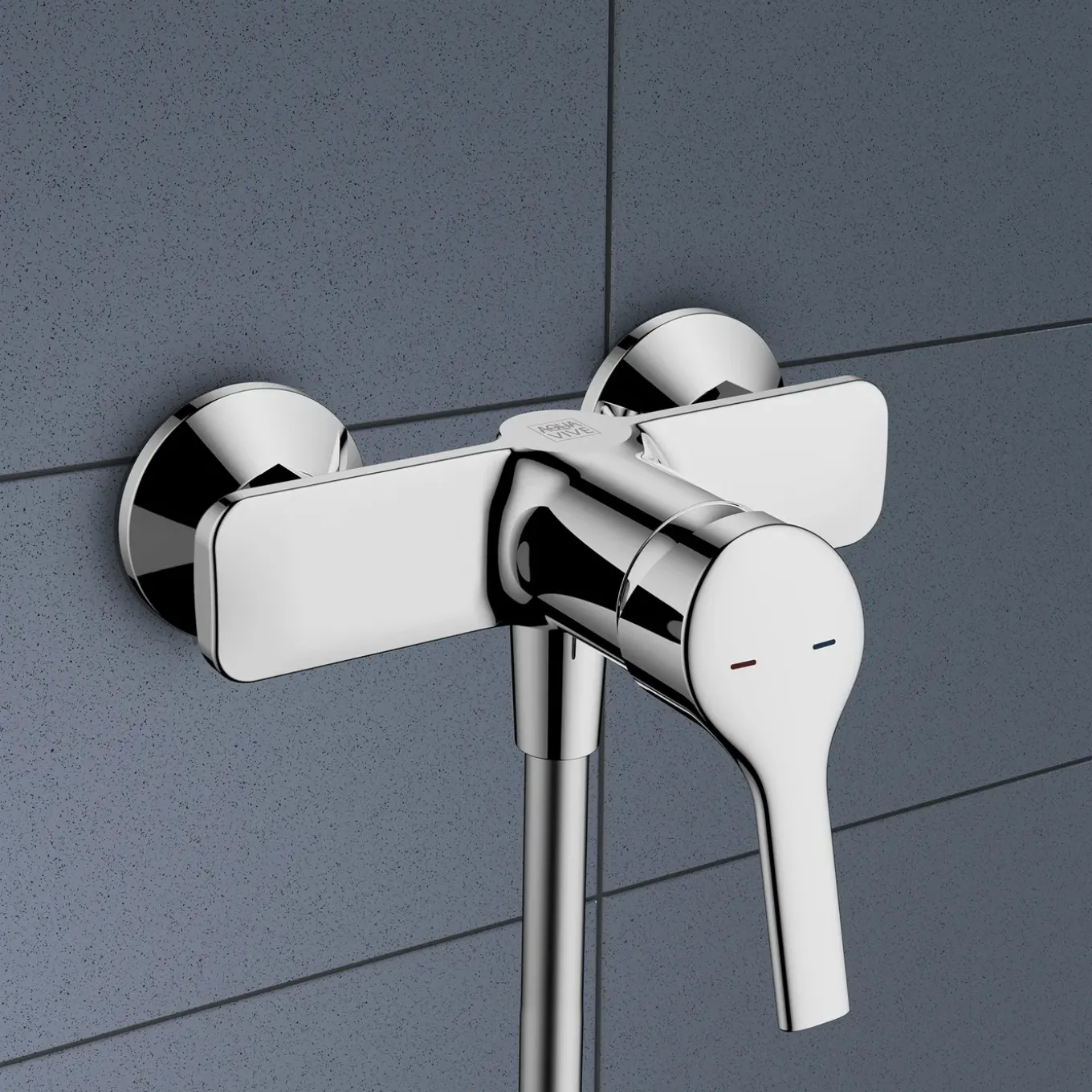 AquaVive douchemengkraan Brenta chroom 12cm