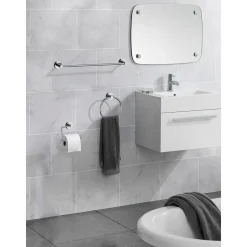 AquaVive handdoekring chroom 17,60x15,70x3,60cm