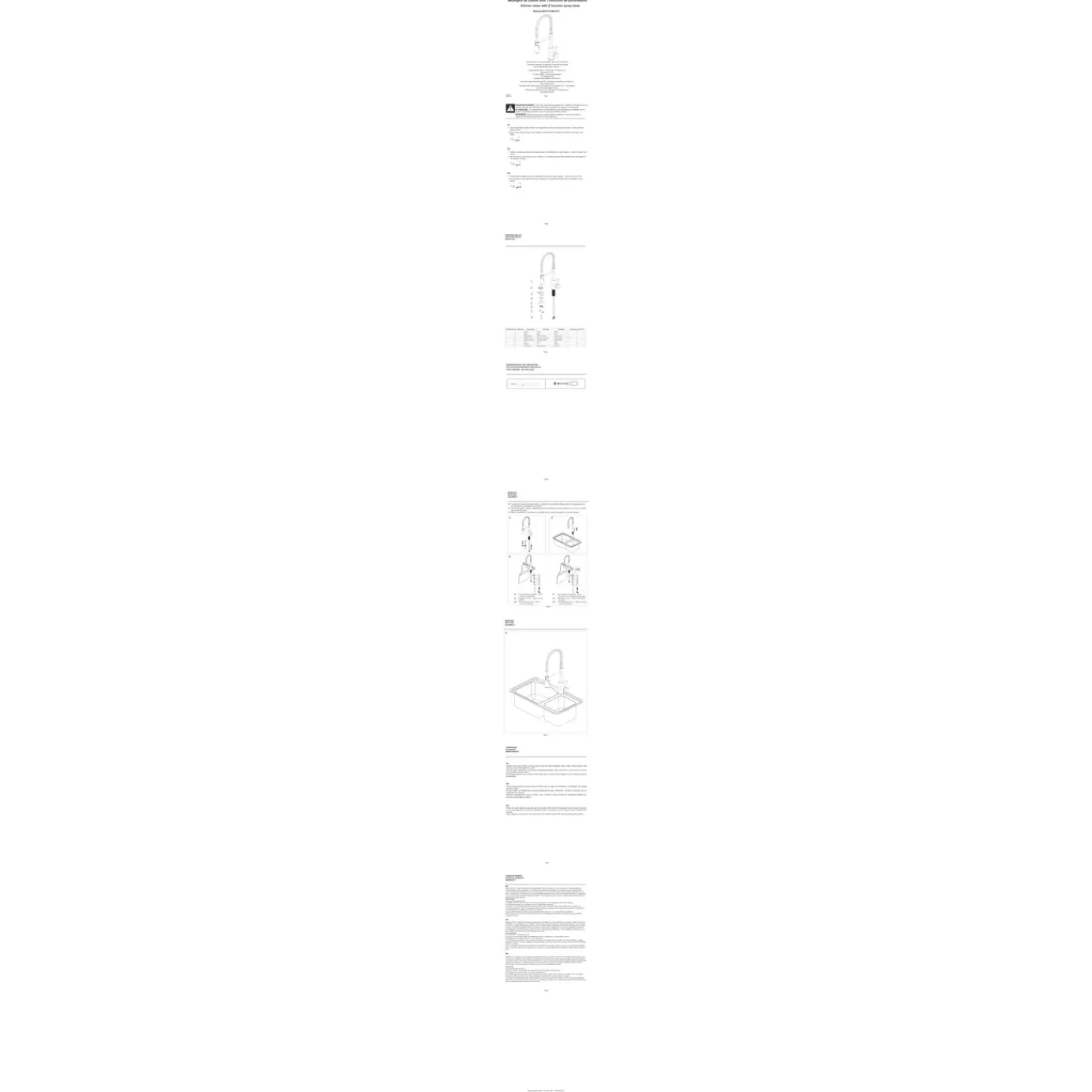 AquaVive – Praxis Eigen Merk AquaVive keukenmengkraan Beni met handdouche chroom
