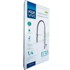 AquaVive – Praxis Eigen Merk AquaVive keukenmengkraan Volturno met uittrekbare handdouche chroom