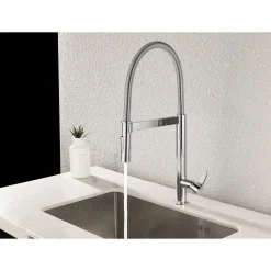 AquaVive – Praxis Eigen Merk AquaVive keukenmengkraan Volturno met uittrekbare handdouche chroom