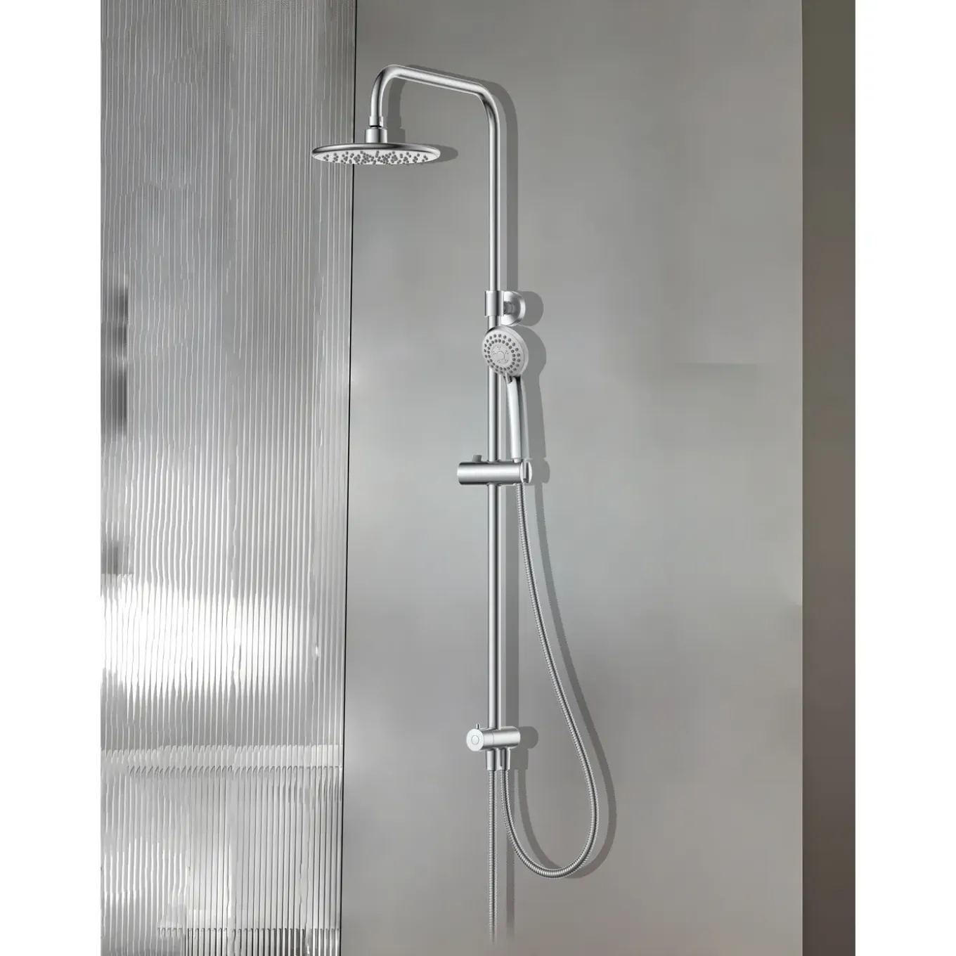 Aquavive Regendouche Junin - Zonder Kraan - Zilver - Rond - 3-straals