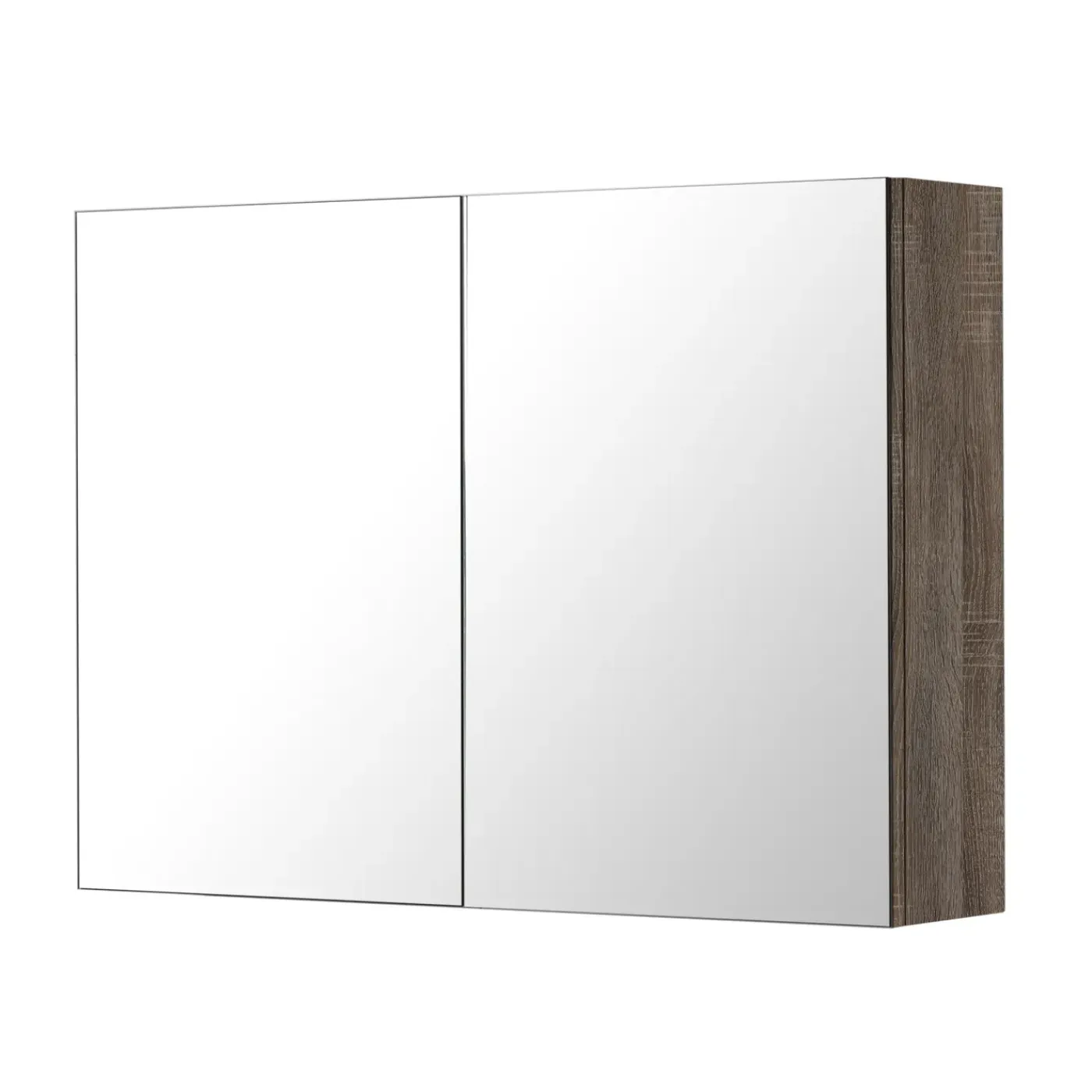 AquaVive – Praxis Eigen Merk AquaVive spiegelkast Cecina/Savena donker eiken 80cm