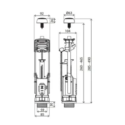 AquaVive – Praxis Eigen Merk AquaVive spoelmechanisme dual flush universeel