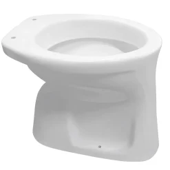 Aquavive Staande Toiletpot - Odet - Vlakspoel - Vloeruitgang - 46,5x36,5cm - Wit