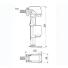 AquaVive – Praxis Eigen Merk AquaVive vlotterkraan universeel hydraulisch 3/8