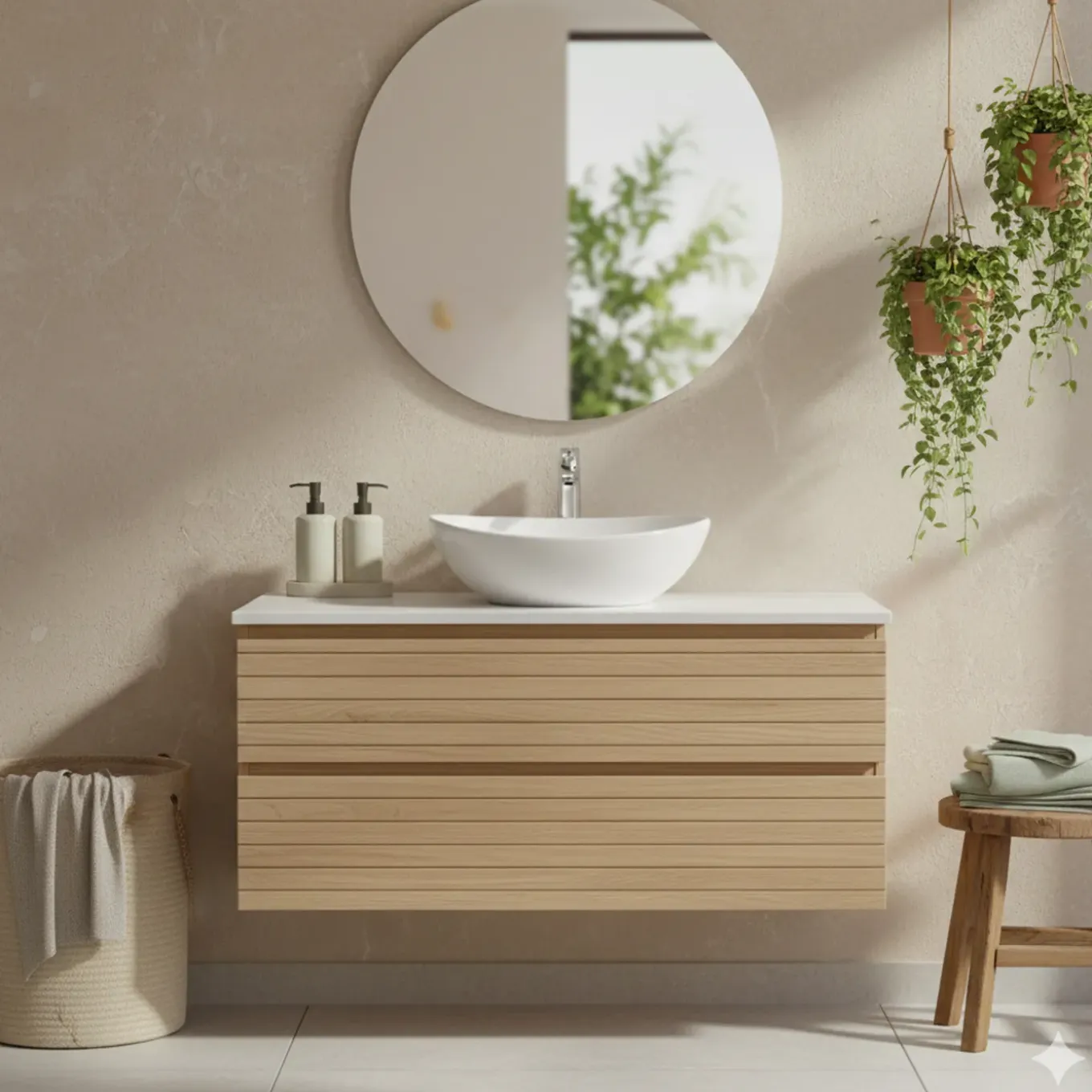 Aquavive Waskom Paglia - Keramiek - Ovaal - Wit - 41x33x15cm