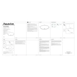 Aquavive Waskom Paglia - Keramiek - Ovaal - Wit - 41x33x15cm