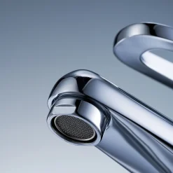 AquaVive – Praxis Eigen Merk AquaVive Wastafelmengkraan Grande - Lage uitloop - Keramisch - Chroom - 7,5cm
