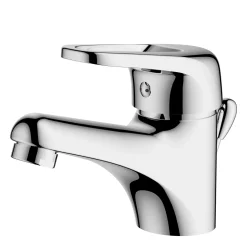 AquaVive – Praxis Eigen Merk AquaVive Wastafelmengkraan Grande - Lage uitloop - Keramisch - Chroom - 7,5cm