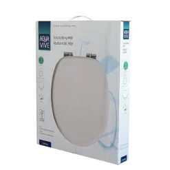 Aquavive WC-bril Cannes - MDF - Softclose - Verstelbaar - Wit