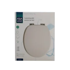 Aquavive WC-bril Cannes - MDF - Softclose - Verstelbaar - Wit