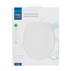 AquaVive – Praxis Eigen Merk Aquavive WC-bril Toulon - Duroplast - Softclose - Verstelbaar - Snelsluiting - Wit