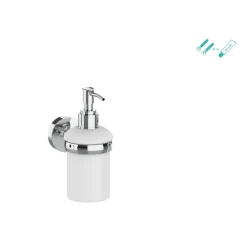 AquaVive zeepdispenser glas en chroom