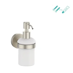 AquaVive – Praxis Eigen Merk AquaVive zeepdispenser glas en satijn