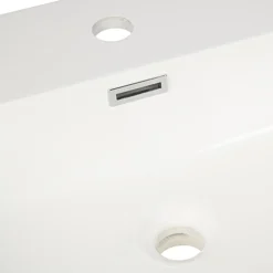 AquaVive – Praxis Eigen Merk Aquazuro Dubbele Wastafel Napoli - Keramiek - Glanzend - Wit - 50cm