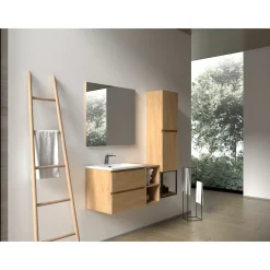 AquaVive – Praxis Eigen Merk Aquazuro Enkele Wastafel Napoli - Rechthoekig - Glanzend - Wit - 50cm