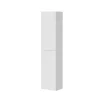 Aquazuro Hoge Badkamerkast Napoli 40cm - Hoogglans Wit - Met 2 Deuren - 40x176x30cm