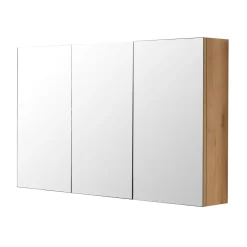 Aquazuro spiegelkast Napoli 120cm naturel eiken