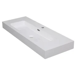 Aquazuro Waskom Badkamer Arezzo - Vierkant - Wit - 38cm