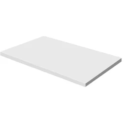 Aquazuro Wastafelblad Napoli - Hout - Gelakt - Wit - 90x48cm