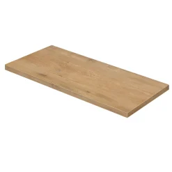 AquaVive – Praxis Eigen Merk Aquazuro Wastafelblad Napoli - Hout - Melamine - Natuur Eik - 120x48cm