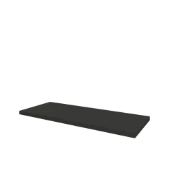 AquaVive – Praxis Eigen Merk Aquazuro Wastafelblad Napoli - Hout - Mat - Zwart - 120x48cm