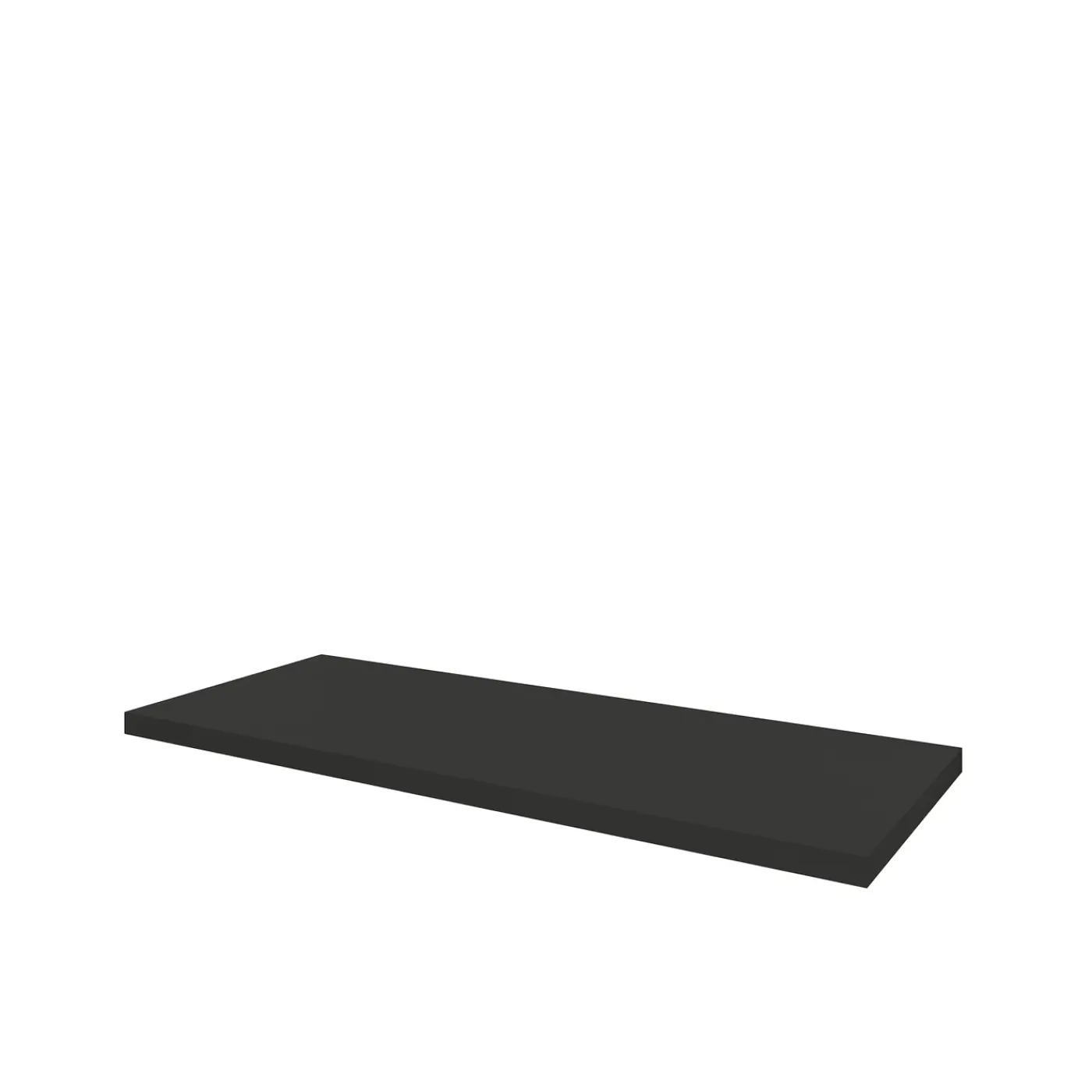 AquaVive – Praxis Eigen Merk Aquazuro Wastafelblad Napoli - Hout - Mat - Zwart - 120x48cm