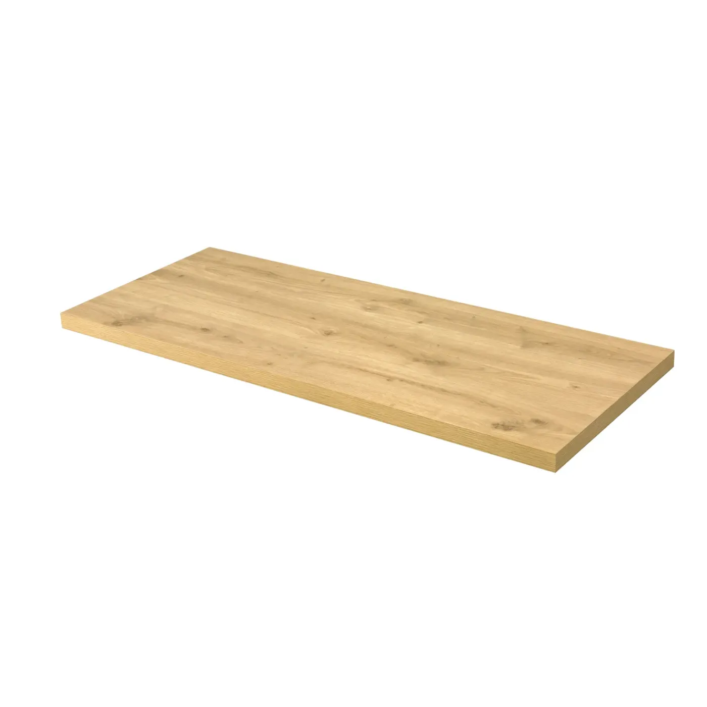 AquaVive – Praxis Eigen Merk Aquazuro Wastafelblad Napoli - Hout - Melamine - Scandinavische Eik - 120x48cm