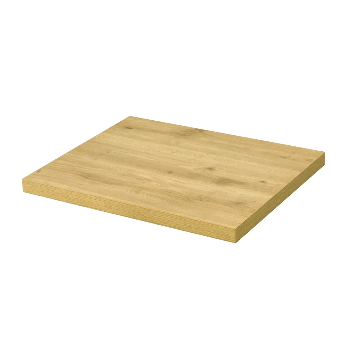 AquaVive – Praxis Eigen Merk Aquazuro Wastafelblad Napoli - Hout - Melamine - Scandinavische Eik - 60x48cm