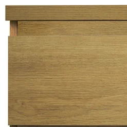 Aquazuro Wastafelonderkast Napoli 90cm - Natuur Eiken Houtlook - Met 2 Lades - 89,4x50x47,5cm