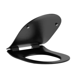 Aquazuro WC-bril - Duroplast - D-vorm - Softclose - Verstelbaar - Quick Release - Zwart